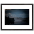 Where The Mist Settles — Art Framed Print